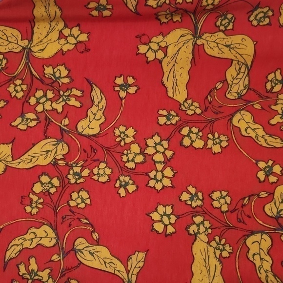 2for$10 Mid Sleeve Shirt Size M floral Lagenlook Casual Lounge Preppy - Picture 4 of 7